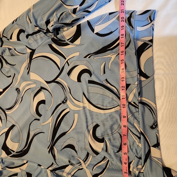 INC TOP WOMEN XXL BLUE Side-Tie Surplice NECKLINE LONG SLEEVE - Picture 8 of 9